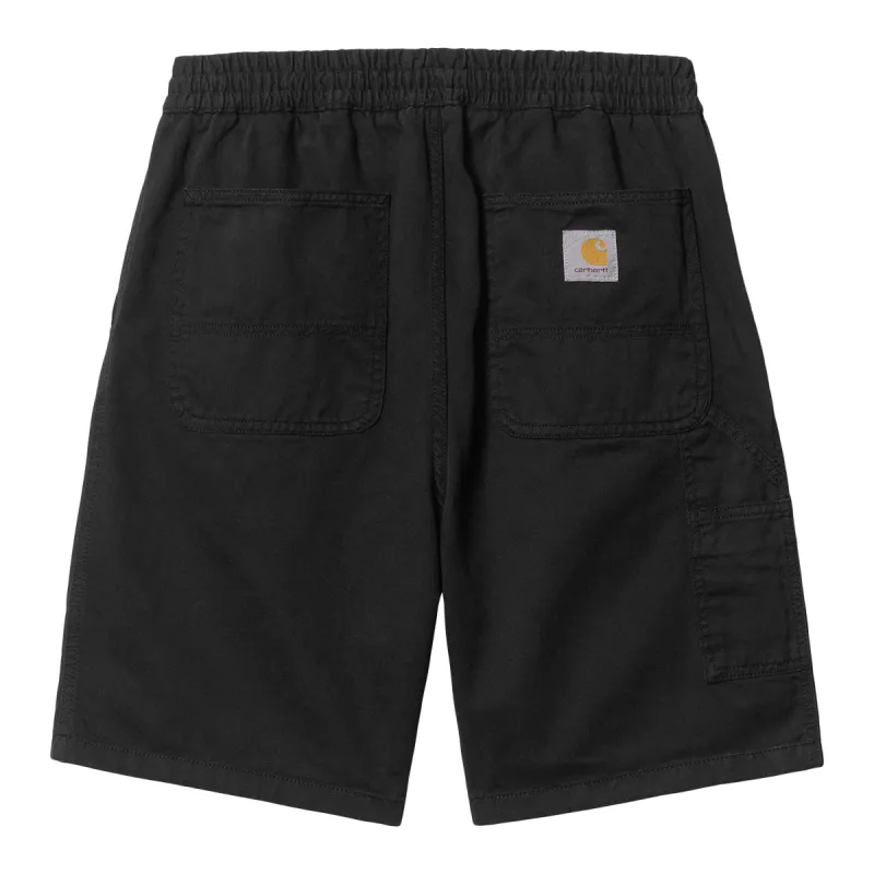 Flint Shorts Black Regular Fit made by Carhartt WIP