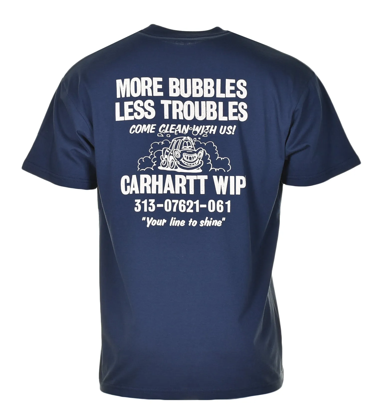 Less Troubles T-Shirt Blue/Wax sold by RAGAZZI product image thumbnail 2