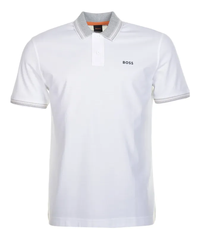 PeGlitch Knit Short Sleeve Polo Shirt White sold by RAGAZZI
