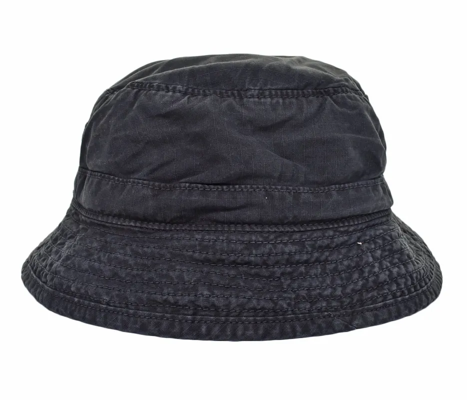 Rip Stop Bucket Hat Black sold by RAGAZZI