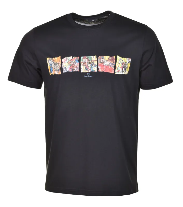 Regular Fit Zebras T Shirt Black sold by RAGAZZI