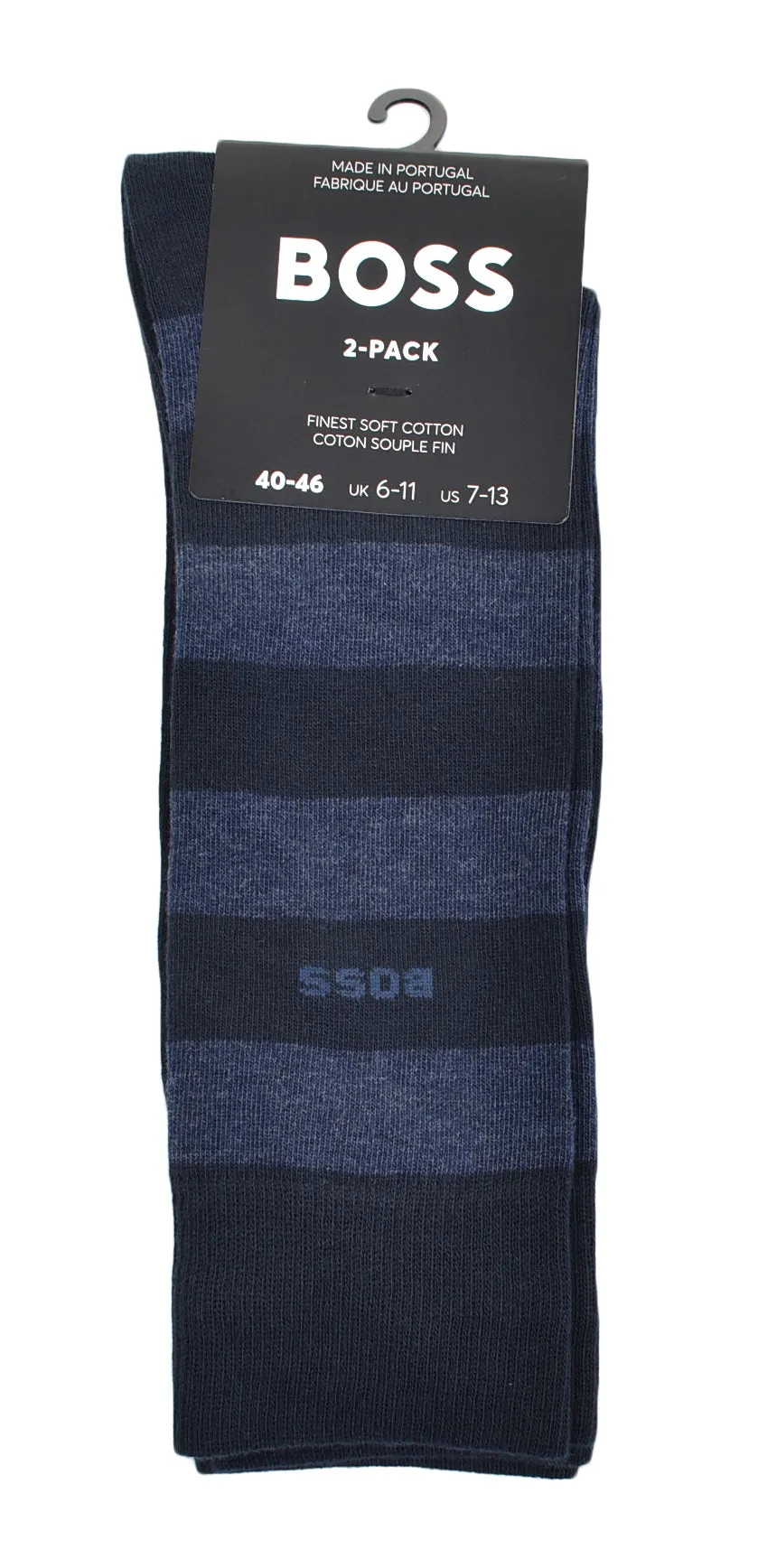 2 Pack Block Stripe Socks Open Blue sold by RAGAZZI