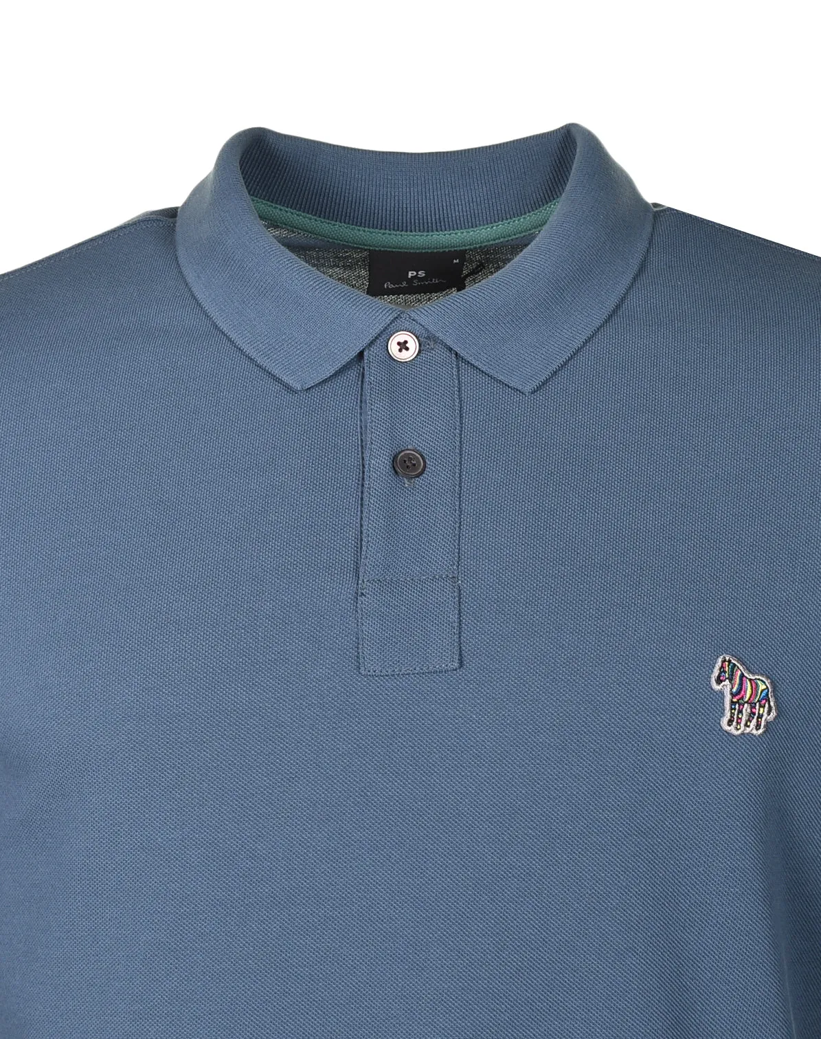 Regular Fit Long Sleeve Zebra Polo Shirt 46c Indigo sold by RAGAZZI product image thumbnail 3