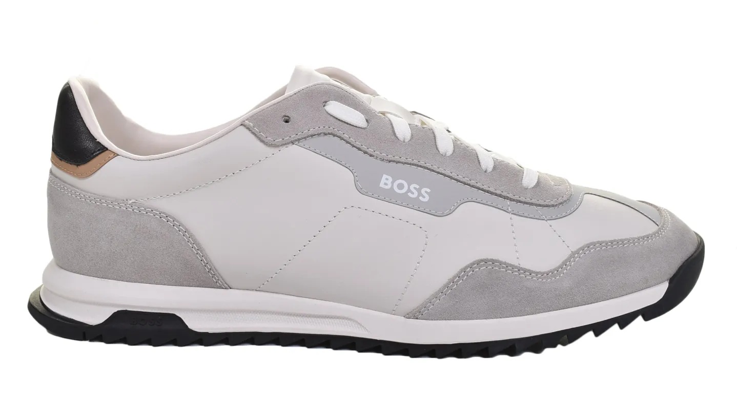 Zayn Lowp Trainers Leather White made by Hugo Boss