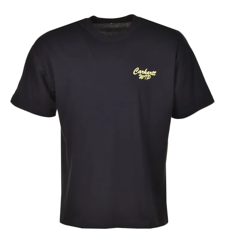 Short Sleeve Friendship T Shirt Black Yellow sold by RAGAZZI