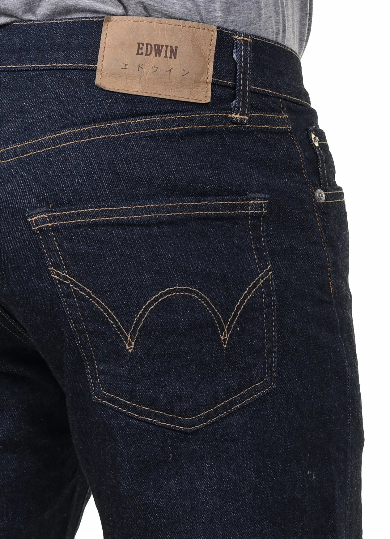 Regular Tapered Jeans Kaihara Pure Indigo Stretch Denim Blue Rinsed sold by RAGAZZI product image thumbnail 4