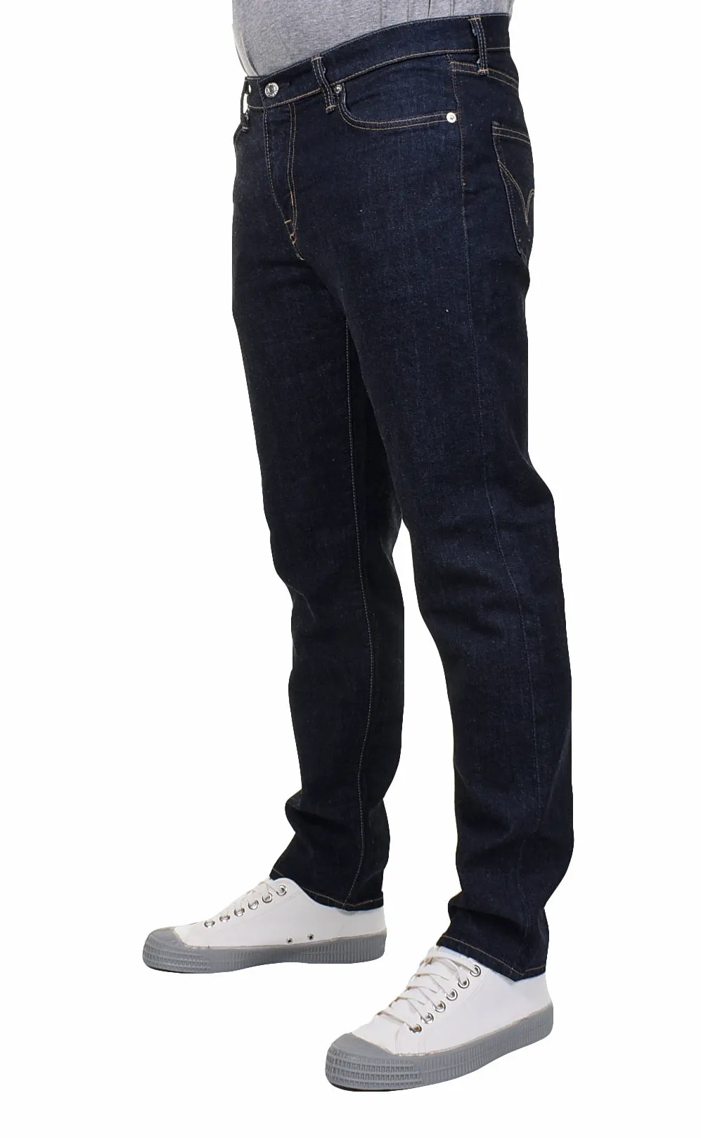 Regular Tapered Jeans Kaihara Pure Indigo Stretch Denim Blue Rinsed sold by RAGAZZI product image thumbnail 3