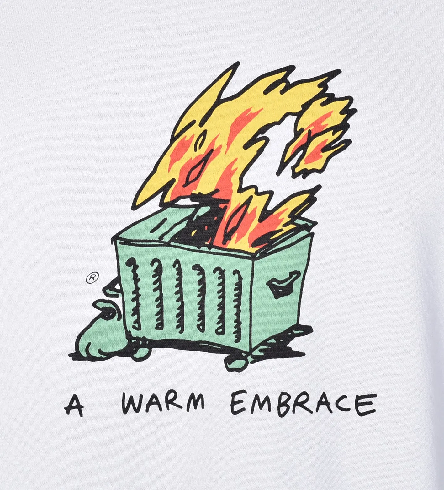 Short Sleeve Warm Embrace T Shirt White sold by RAGAZZI product image thumbnail 3