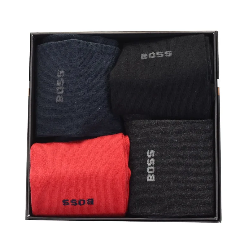 4 Pack Socks Gift Set Black Red sold by RAGAZZI