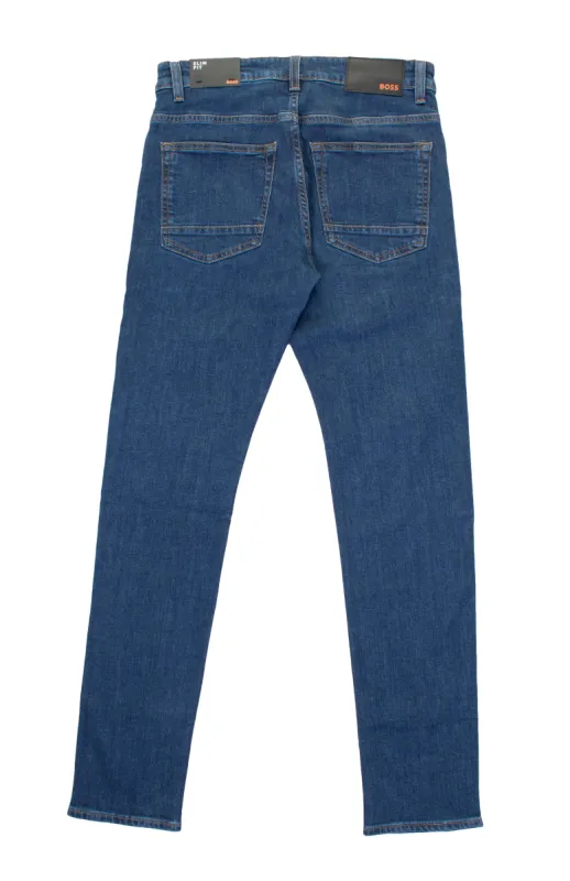 Delaware Slim Fit Jeans Stretch 416 Navy made by RAGAZZI