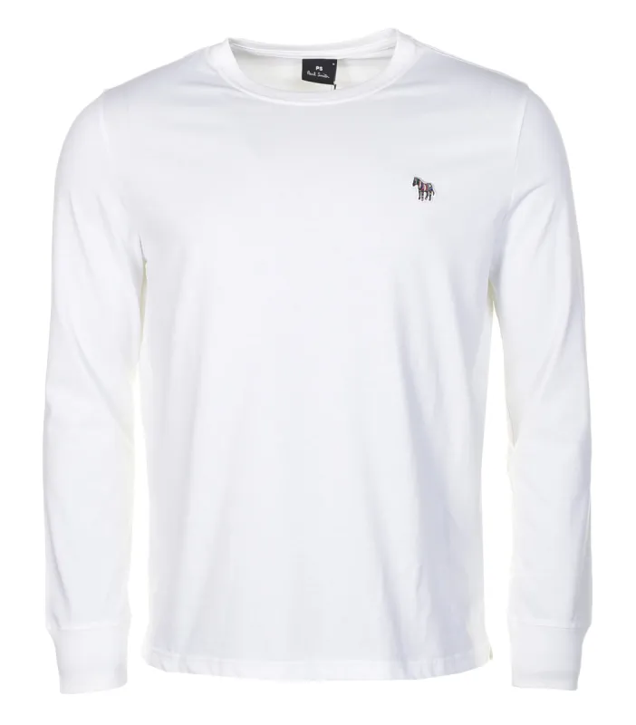Regular Fit Zebra Long Sleeve T-Shirt White sold by RAGAZZI