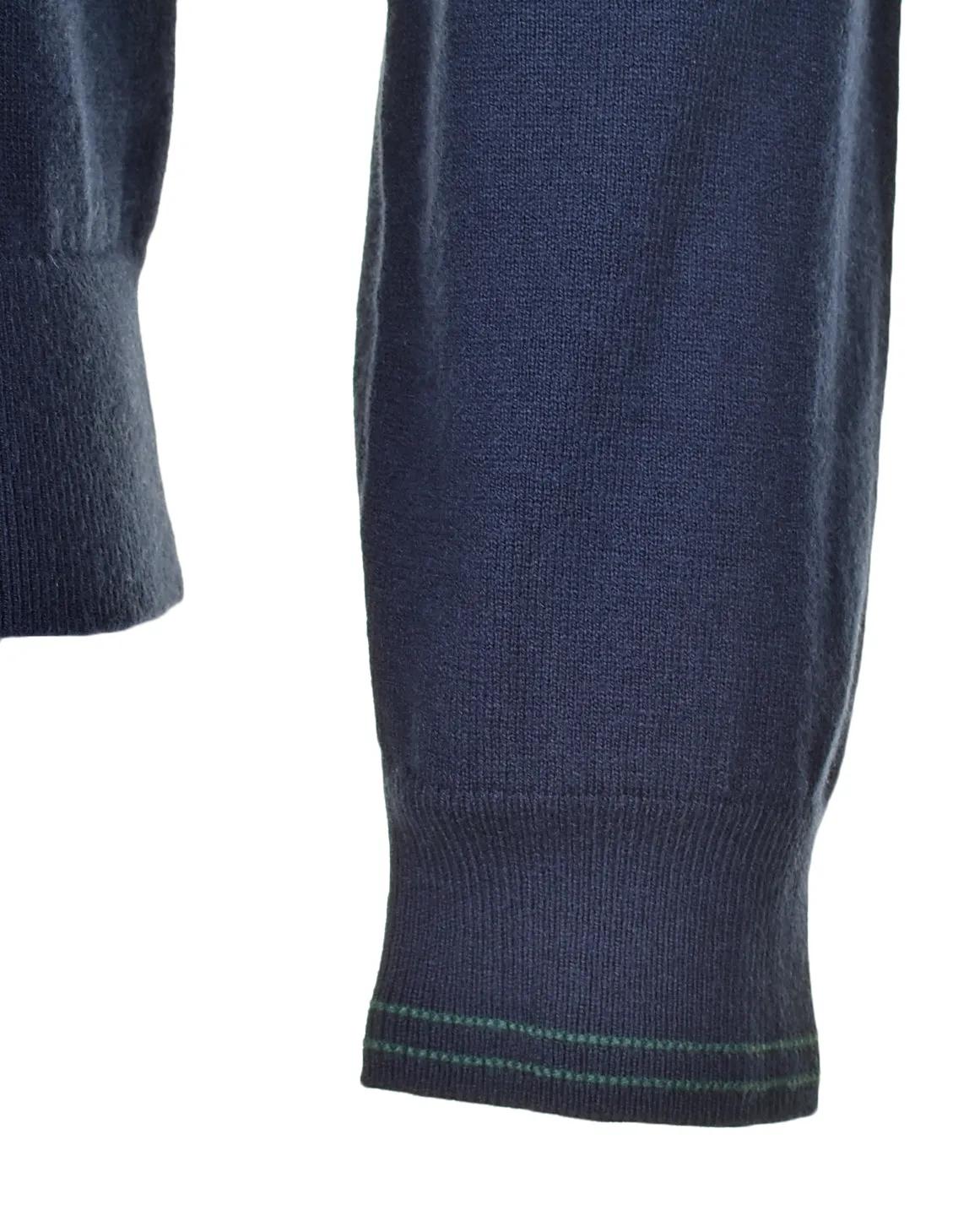 Knitted Zebra Quarter Zip Dark Navy sold by RAGAZZI product image thumbnail 4