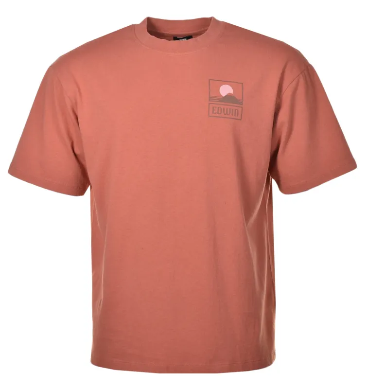 Sunset On Mt Fuji T Shirt Baked Clay sold by RAGAZZI