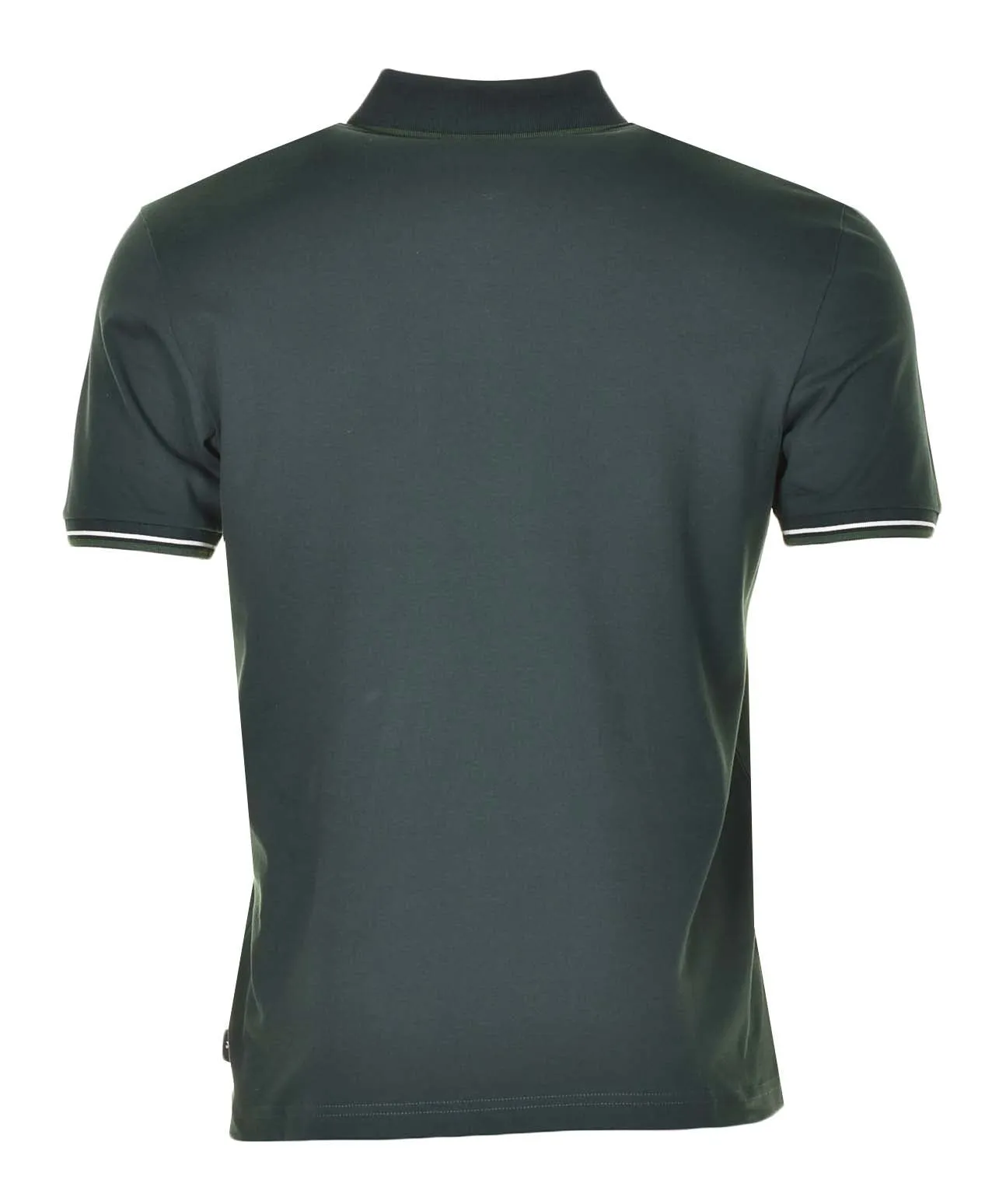 Regular Fit SS Stripe Placket Polo Shirt Bottle Green sold by RAGAZZI product image thumbnail 2