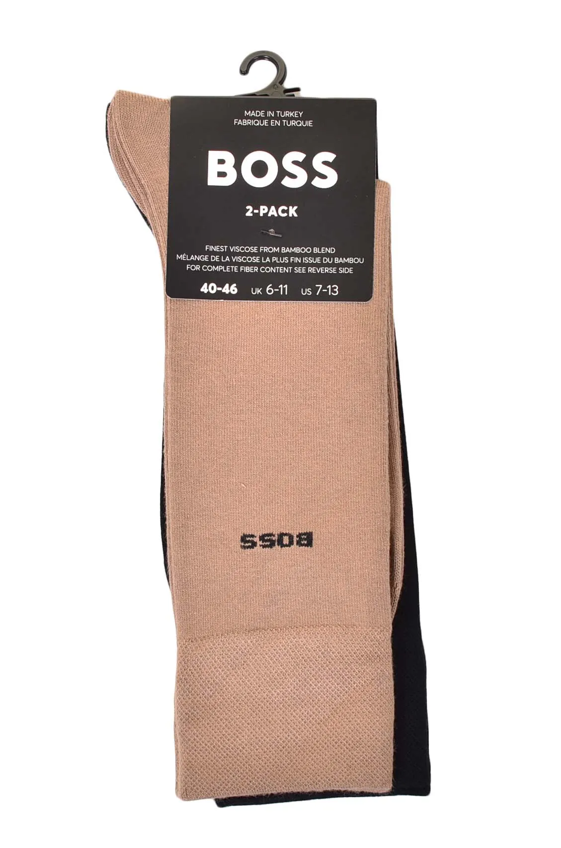 2 Pack Bamboo Socks Medium Beige sold by RAGAZZI