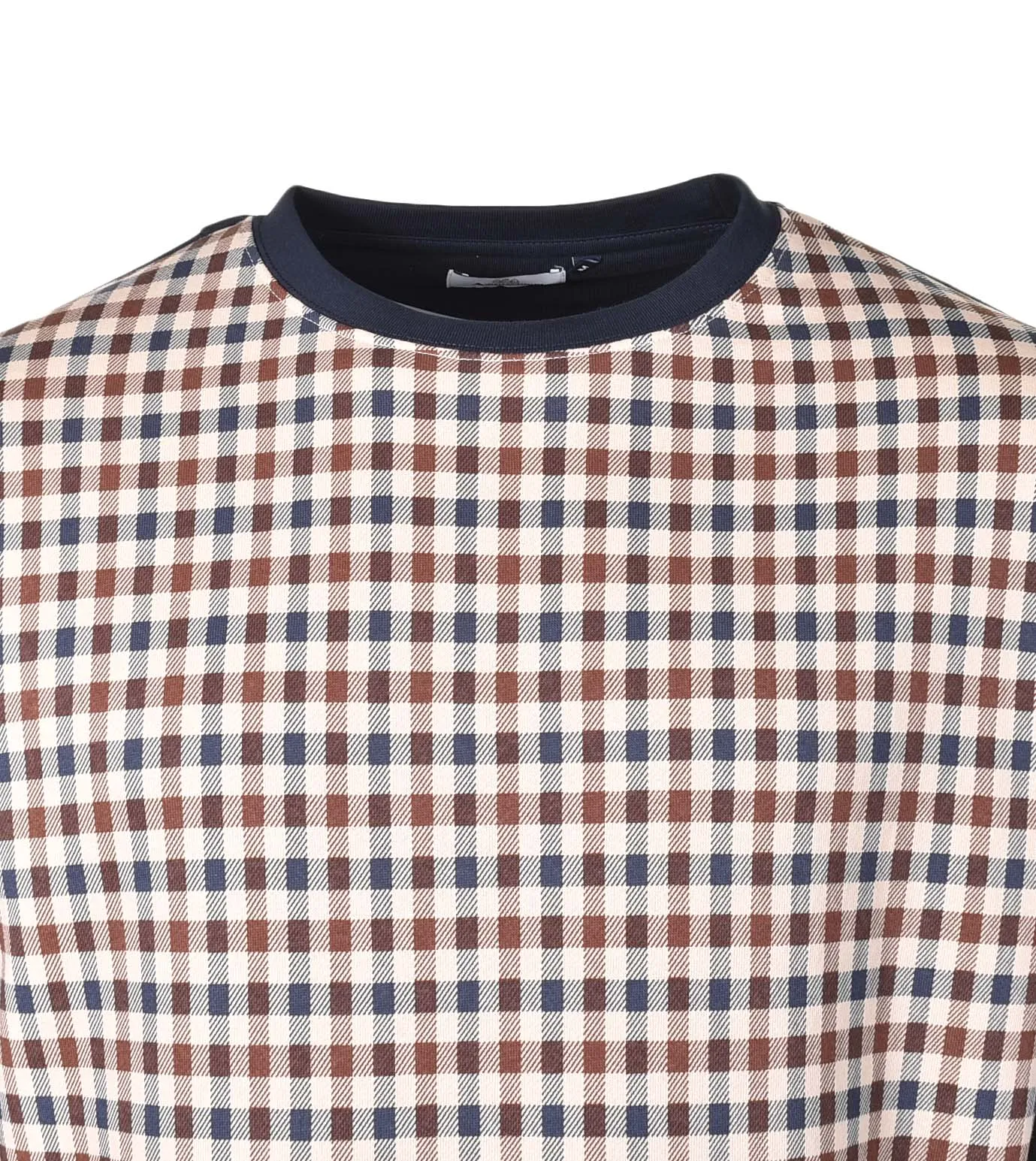 Active Club Check Crew Neck Sweatshirt Navy sold by RAGAZZI product image thumbnail 3