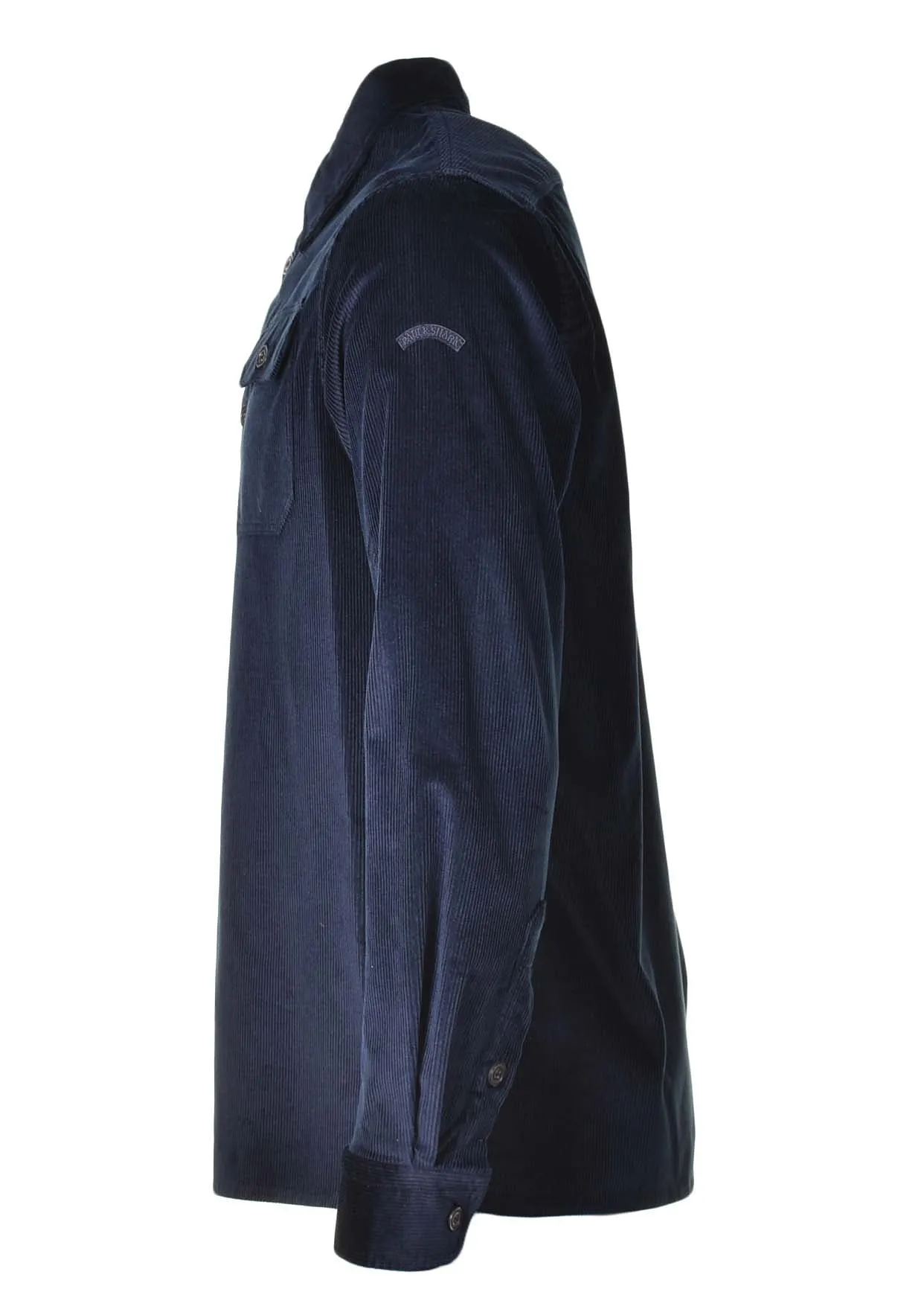 Long Sleeve Corduroy Overshirt Navy sold by RAGAZZI product image thumbnail 3