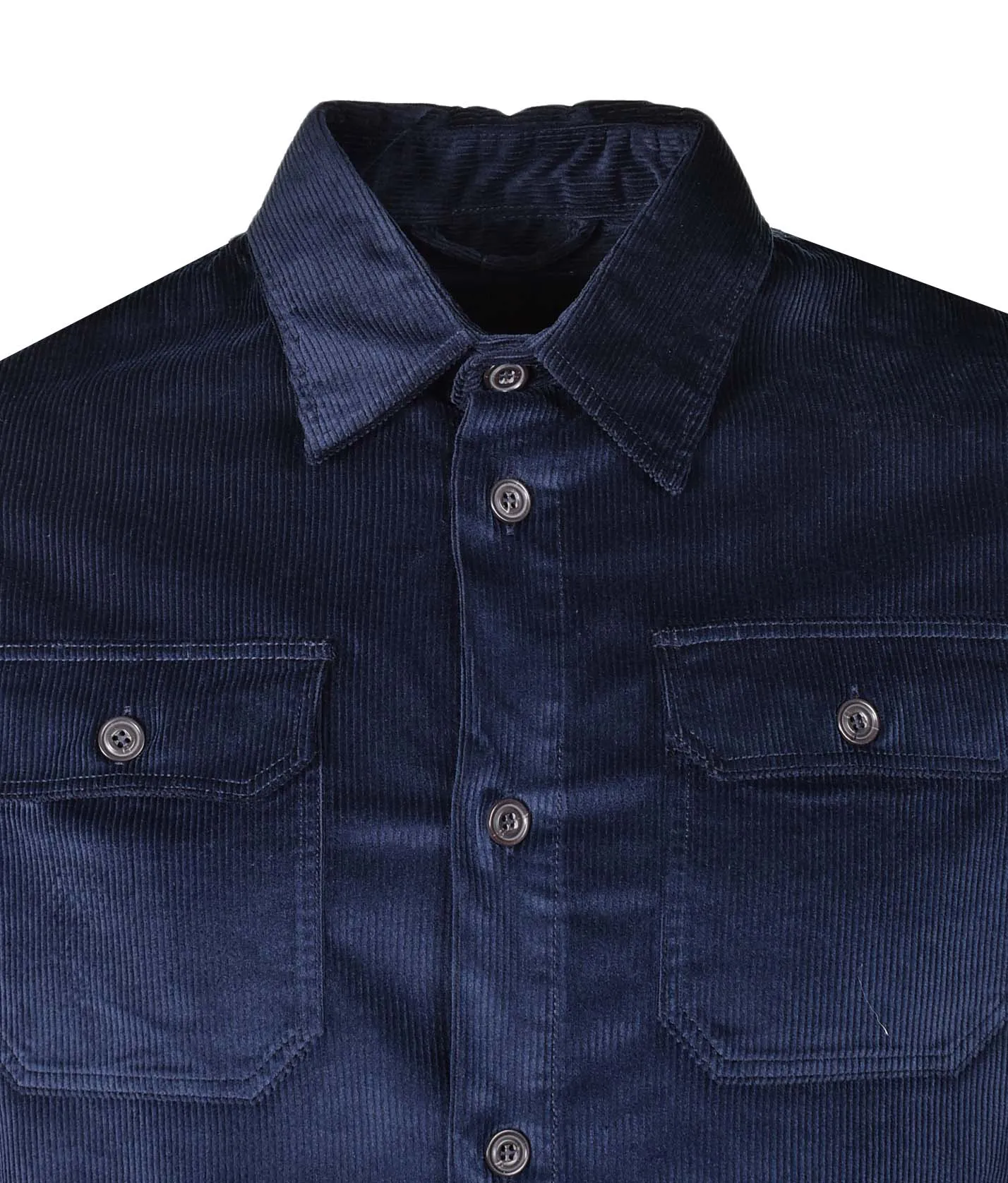Long Sleeve Corduroy Overshirt Navy sold by RAGAZZI product image thumbnail 4