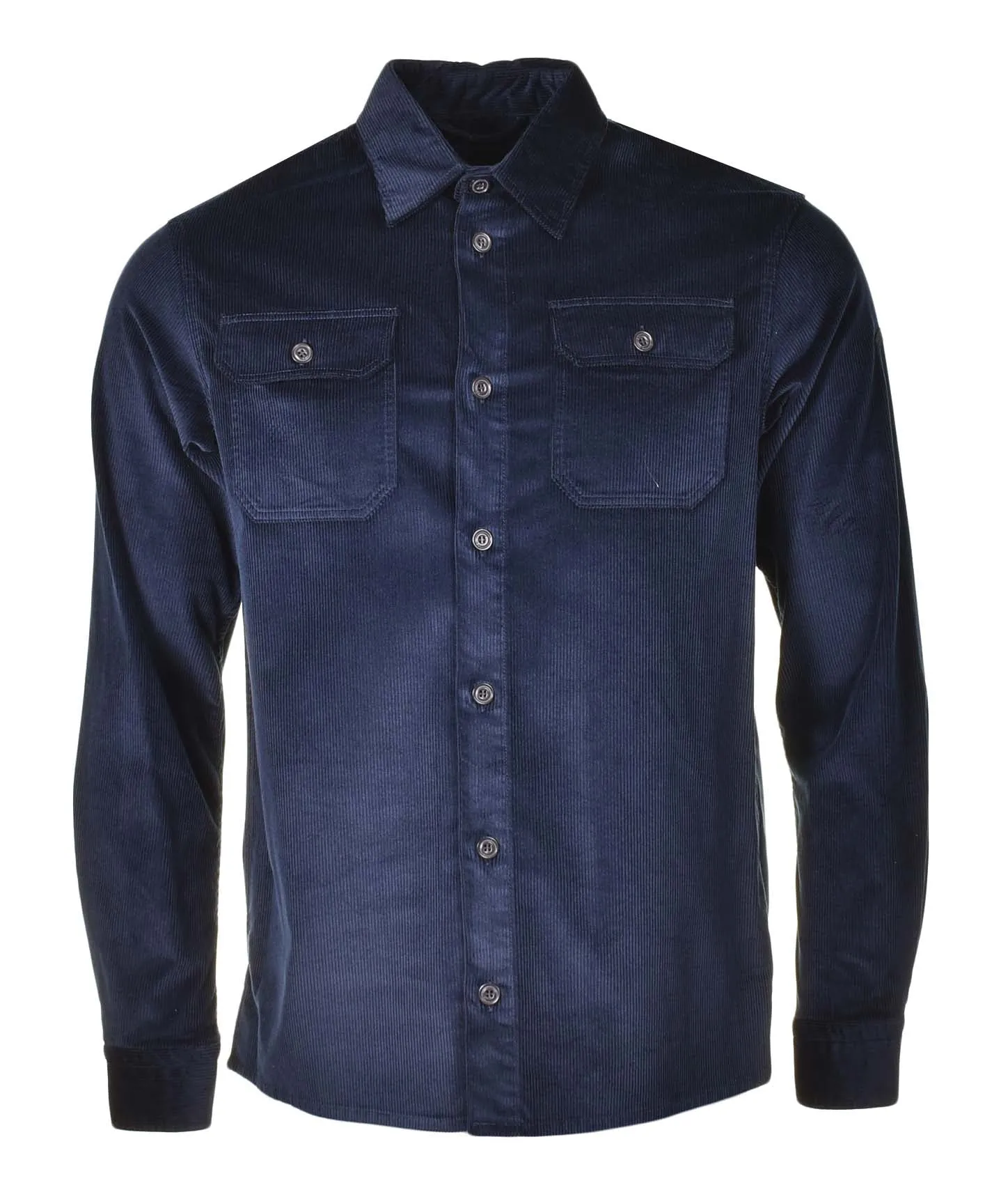 Long Sleeve Corduroy Overshirt Navy sold by RAGAZZI