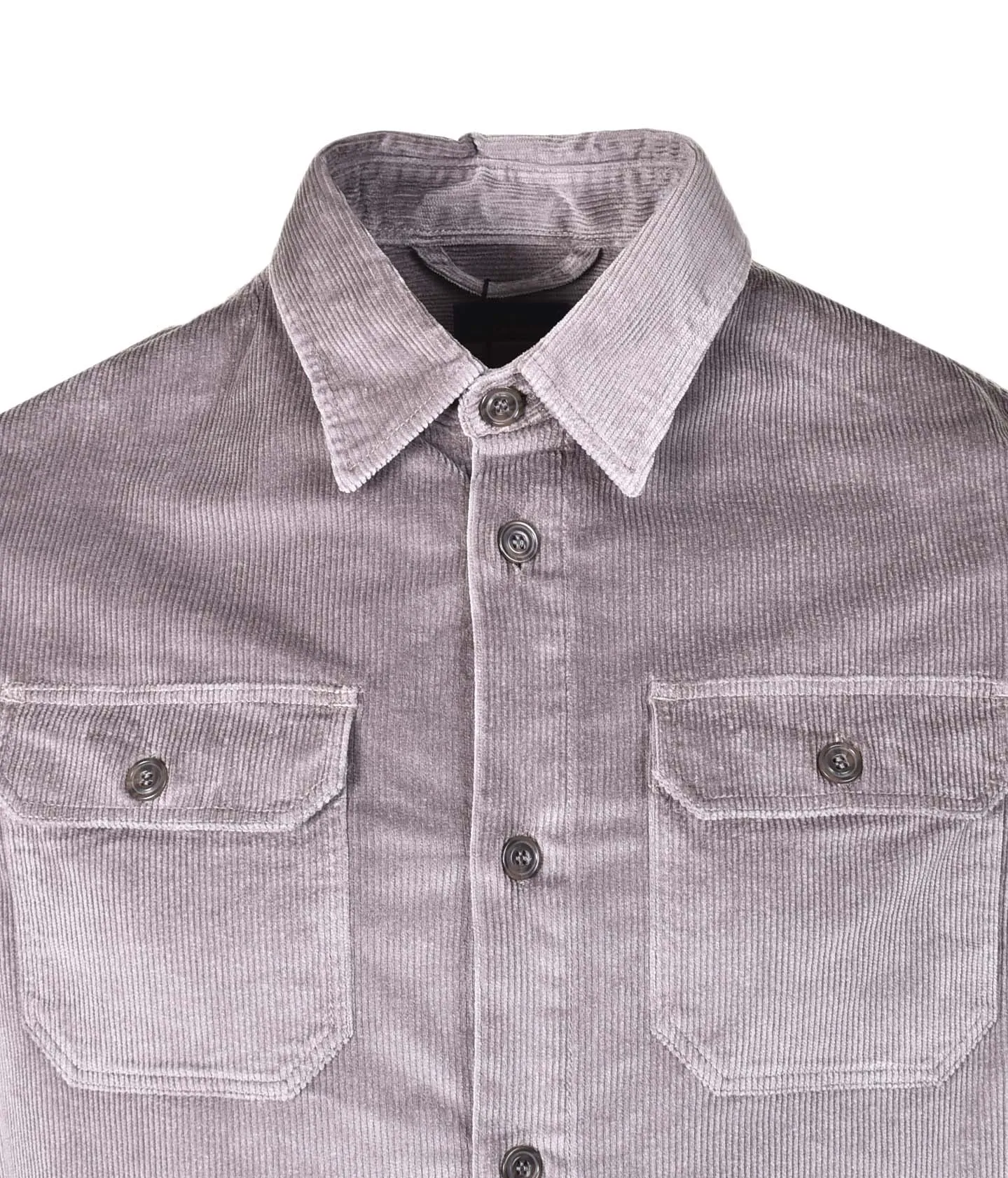 Long Sleeve Corduroy Overshirt Grey sold by RAGAZZI product image thumbnail 4