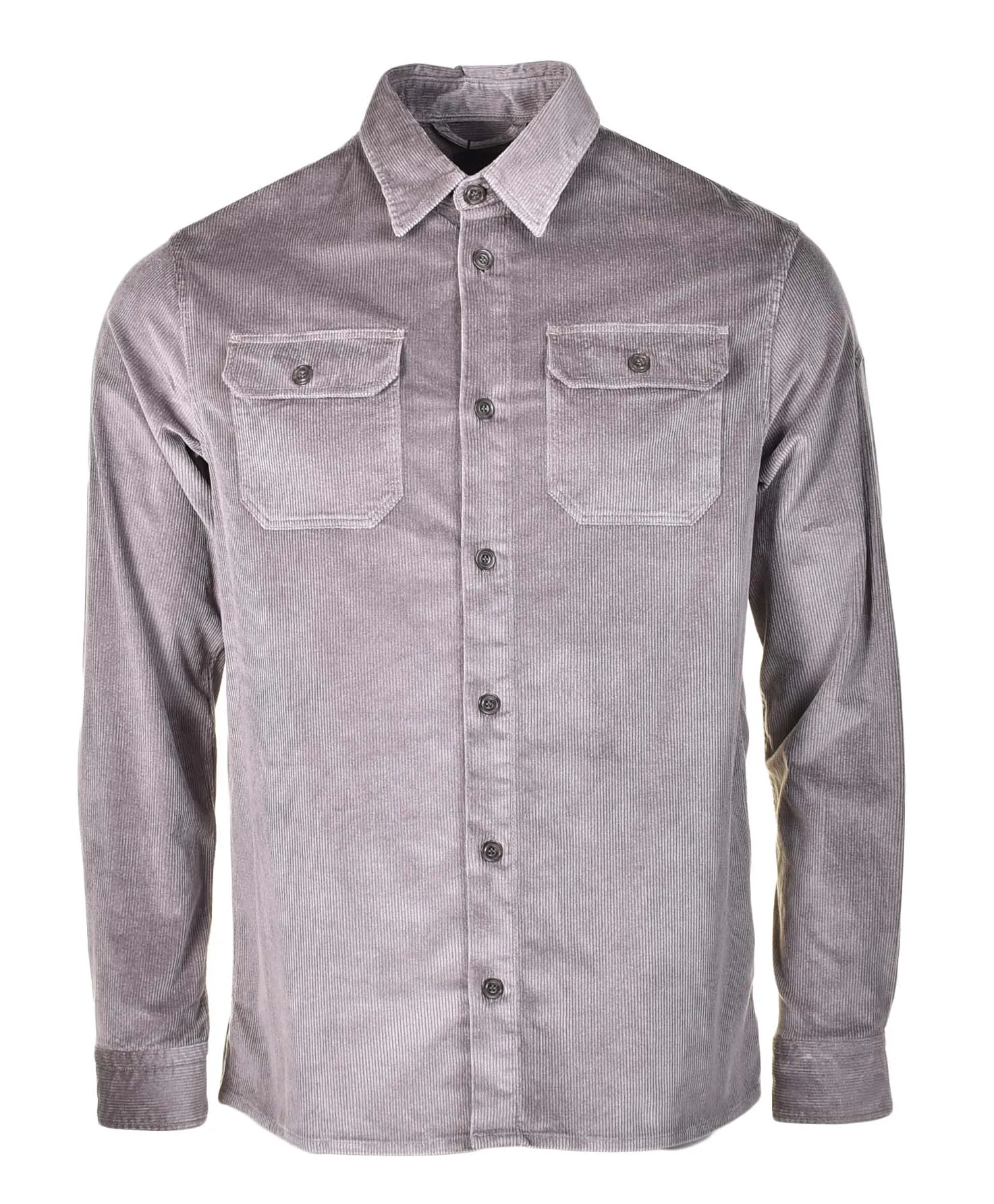 Long Sleeve Corduroy Overshirt Grey sold by RAGAZZI
