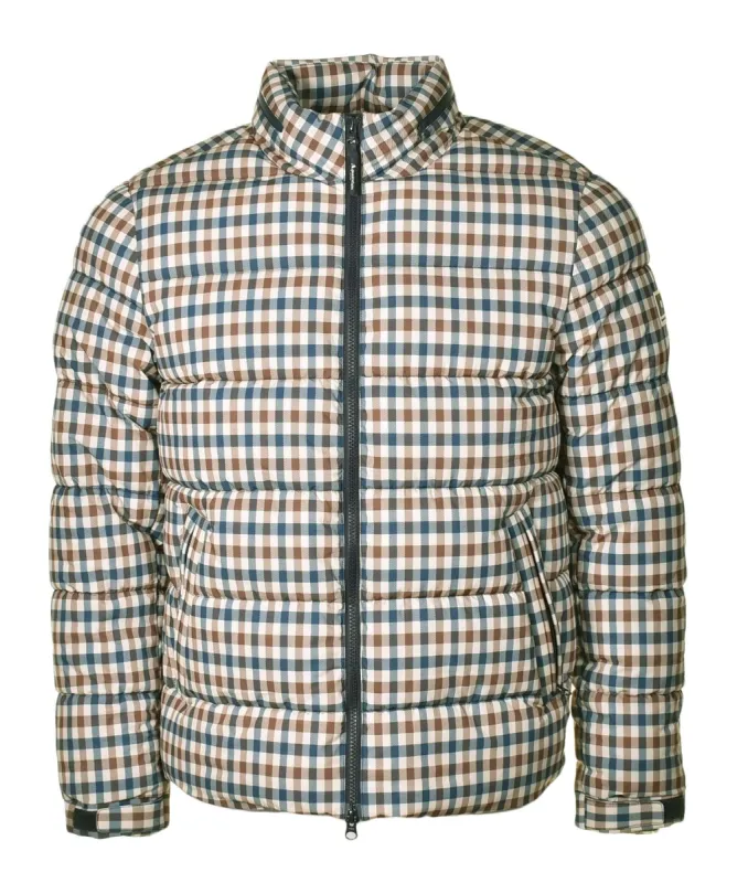 Active Mock Neck Puffer Jacket Club Check sold by RAGAZZI