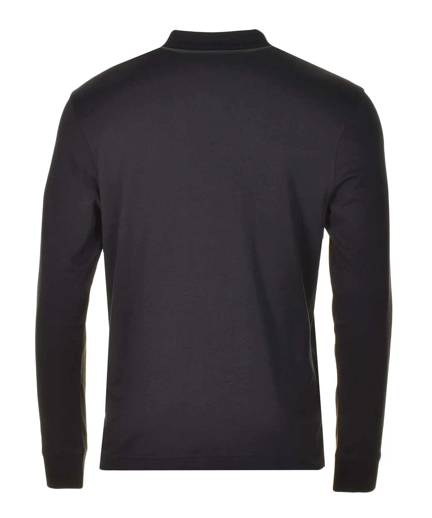Pe Interlock Long Sleeve Polo Shirt Black sold by RAGAZZI product image thumbnail 2