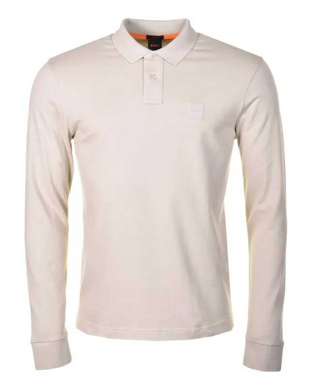 Passerby Long Sleeve Polo Shirt 271 Light Beige sold by RAGAZZI