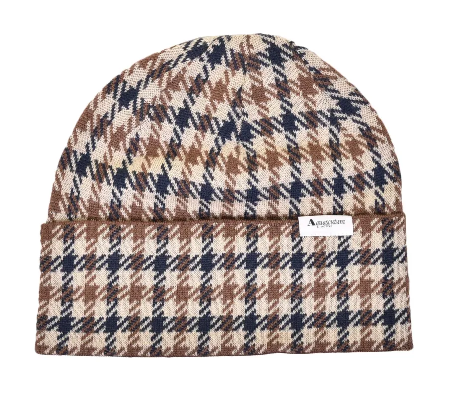 Club Check Beanie sold by RAGAZZI