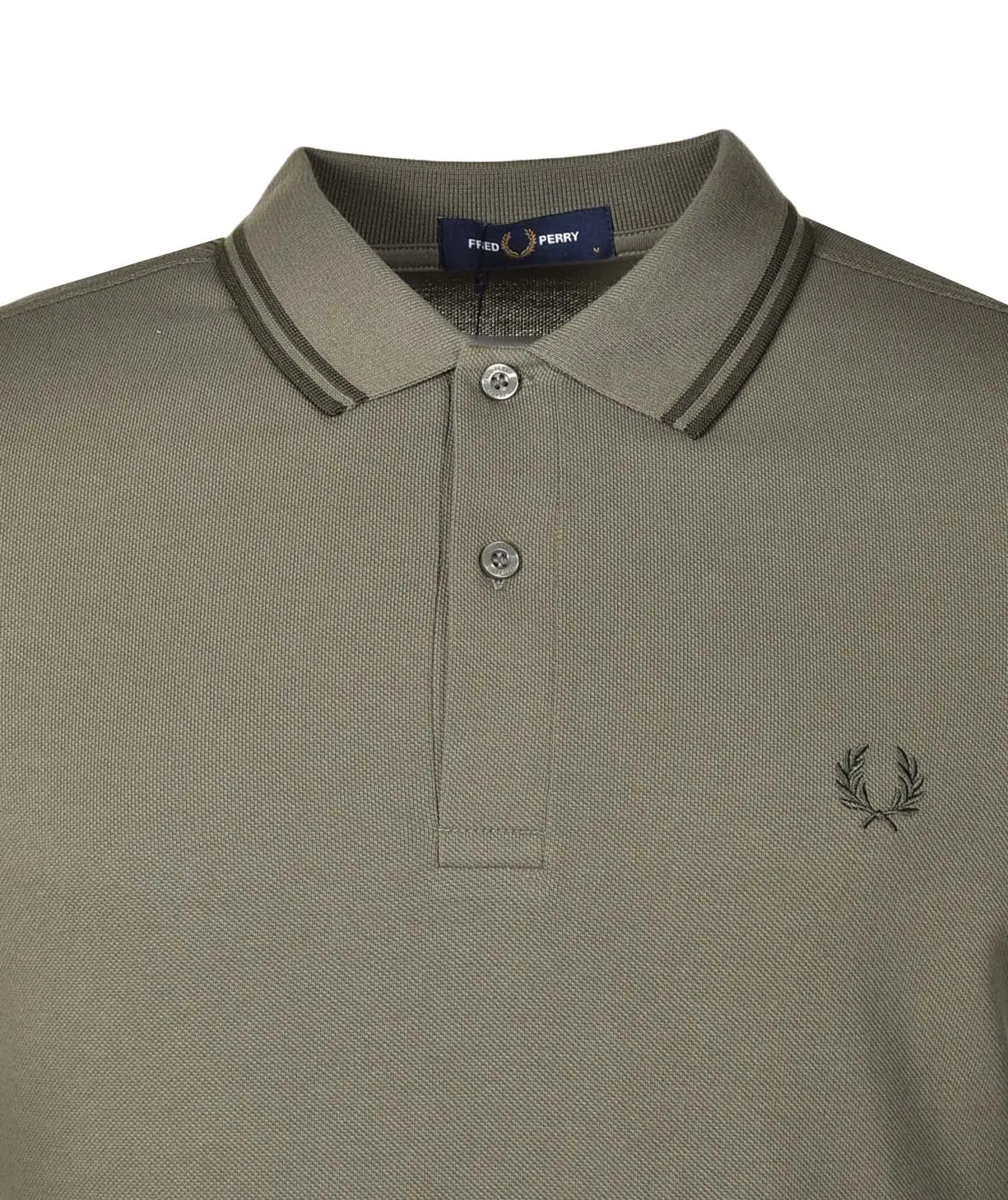 Short Sleeve Twin Tipped Polo Laurel Green Night Green sold by RAGAZZI product image thumbnail 3