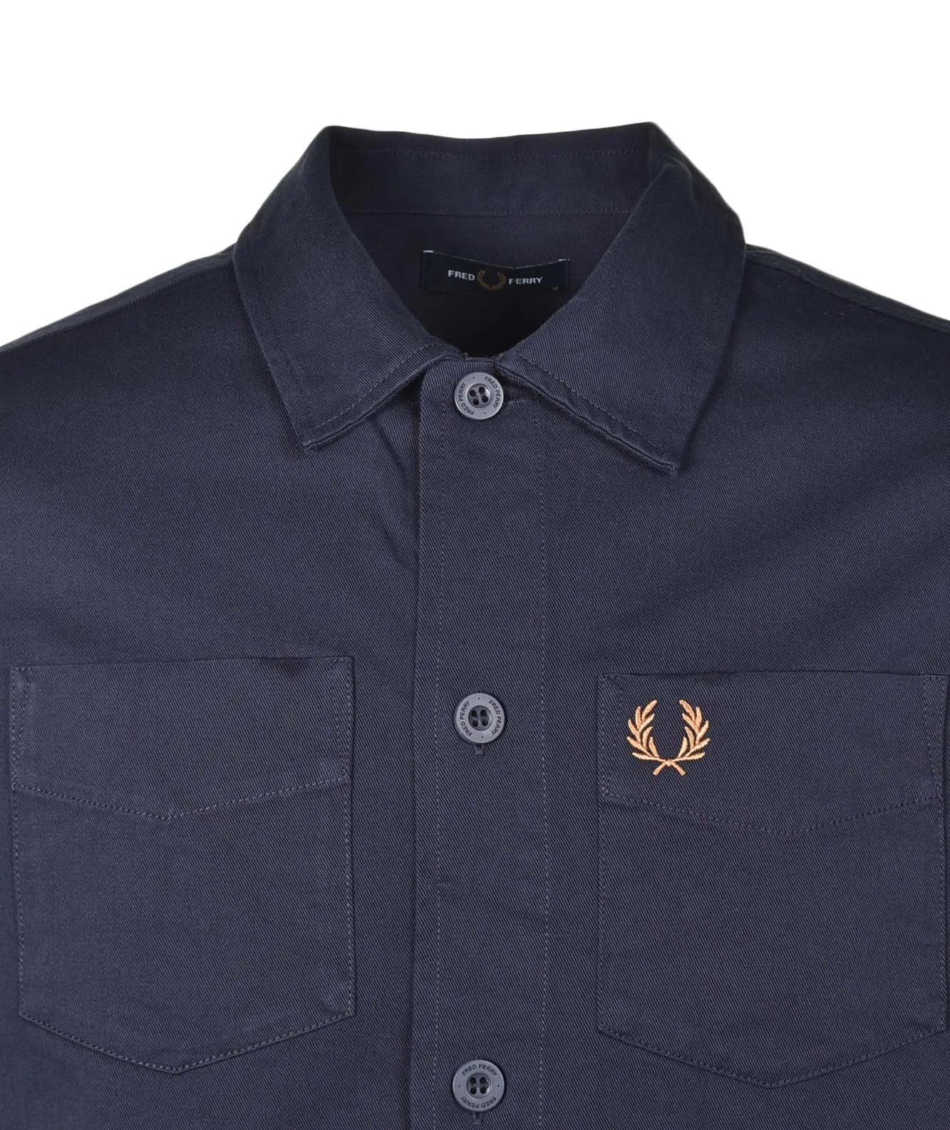 Twill Overshirt Navy sold by RAGAZZI product image thumbnail 3