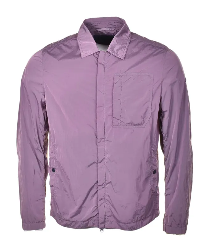 Lightweight Econyl Overshirt Purple sold by RAGAZZI