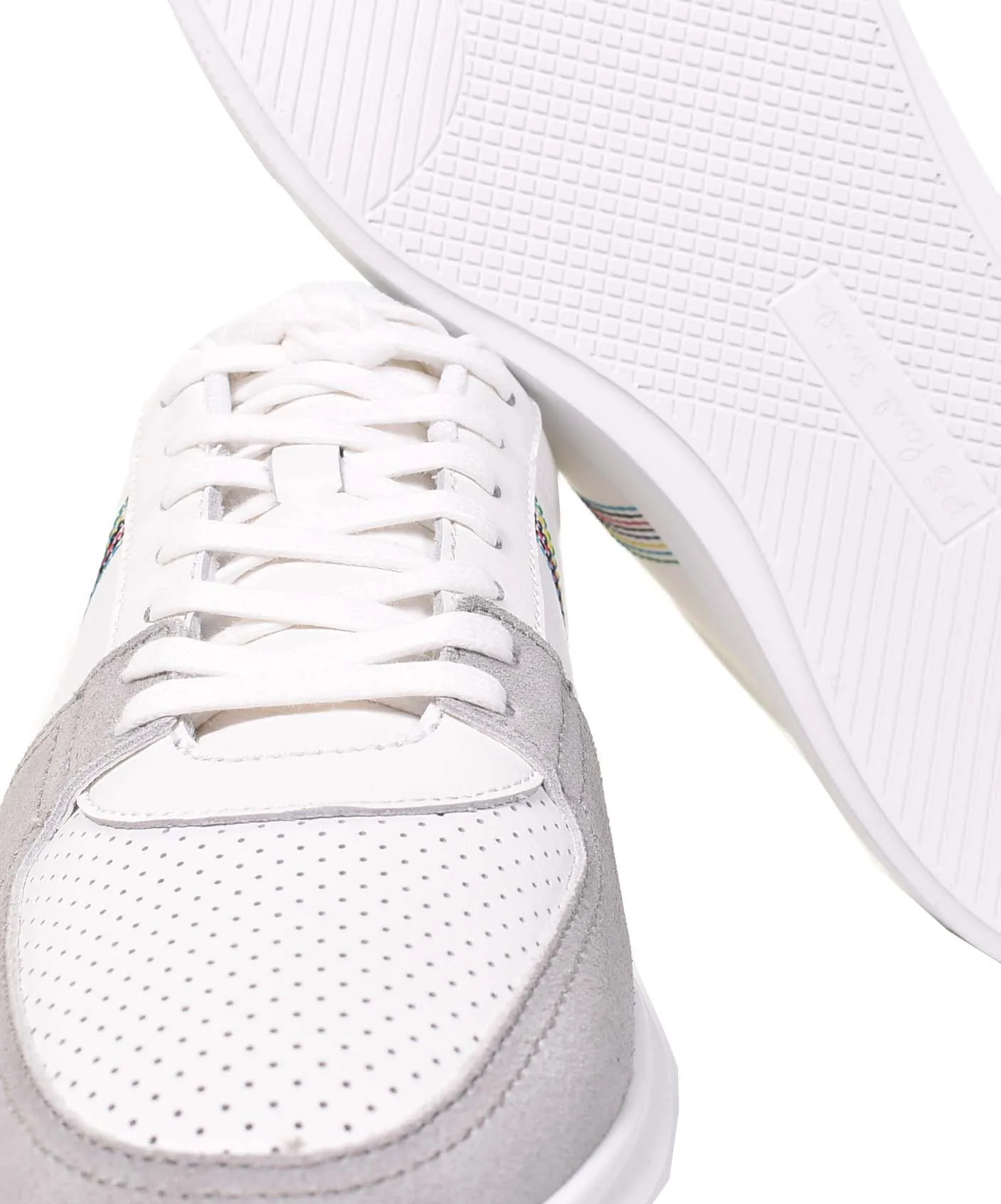 Tyne Leather Trainers White Grey sold by RAGAZZI product image thumbnail 5