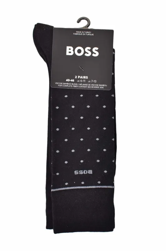 2 Pack RS Dots Bamboo Socks Black sold by RAGAZZI