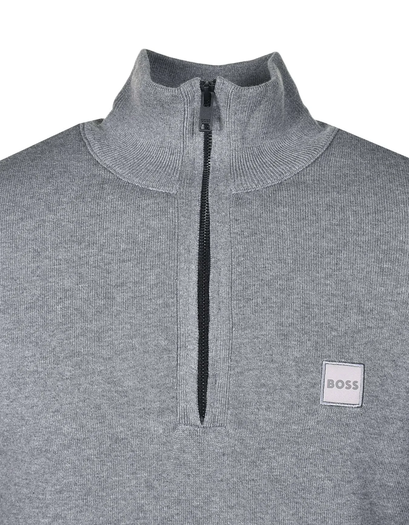 Kanobix Knitted Quarter Zip Light Pastel Grey sold by RAGAZZI product image thumbnail 3