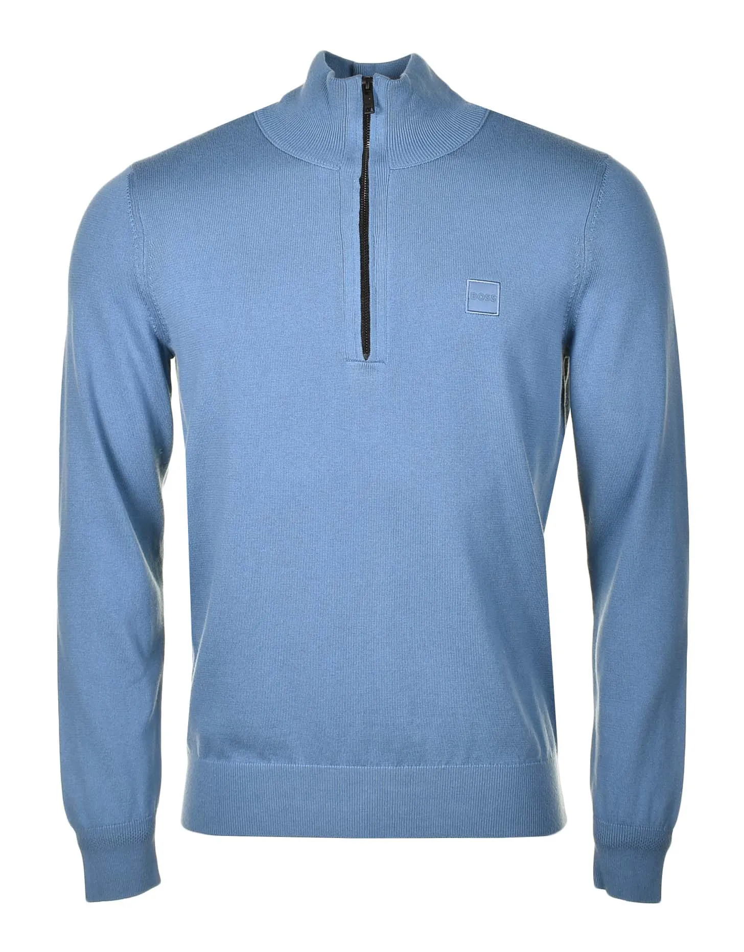 Kanobix Knitted Quarter Zip Open Blue sold by RAGAZZI