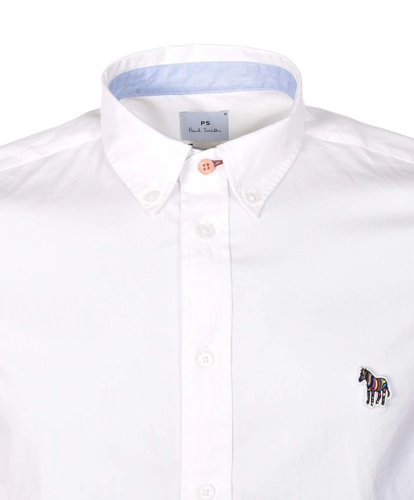 Long Sleeve Tailored Fit Zebra Shirt White sold by RAGAZZI product image thumbnail 3