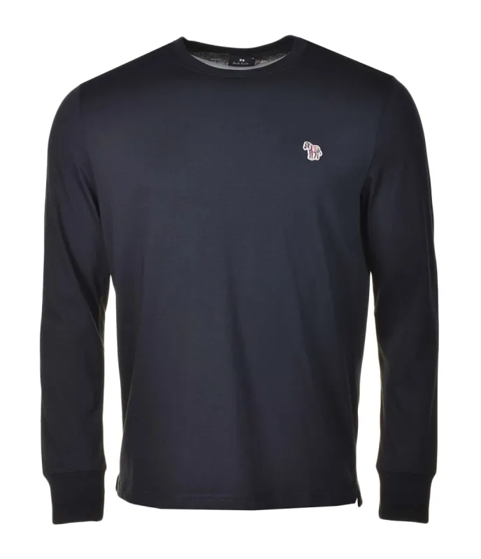 Regular Fit Zebra Long Sleeve T Shirt Dark Navy sold by RAGAZZI