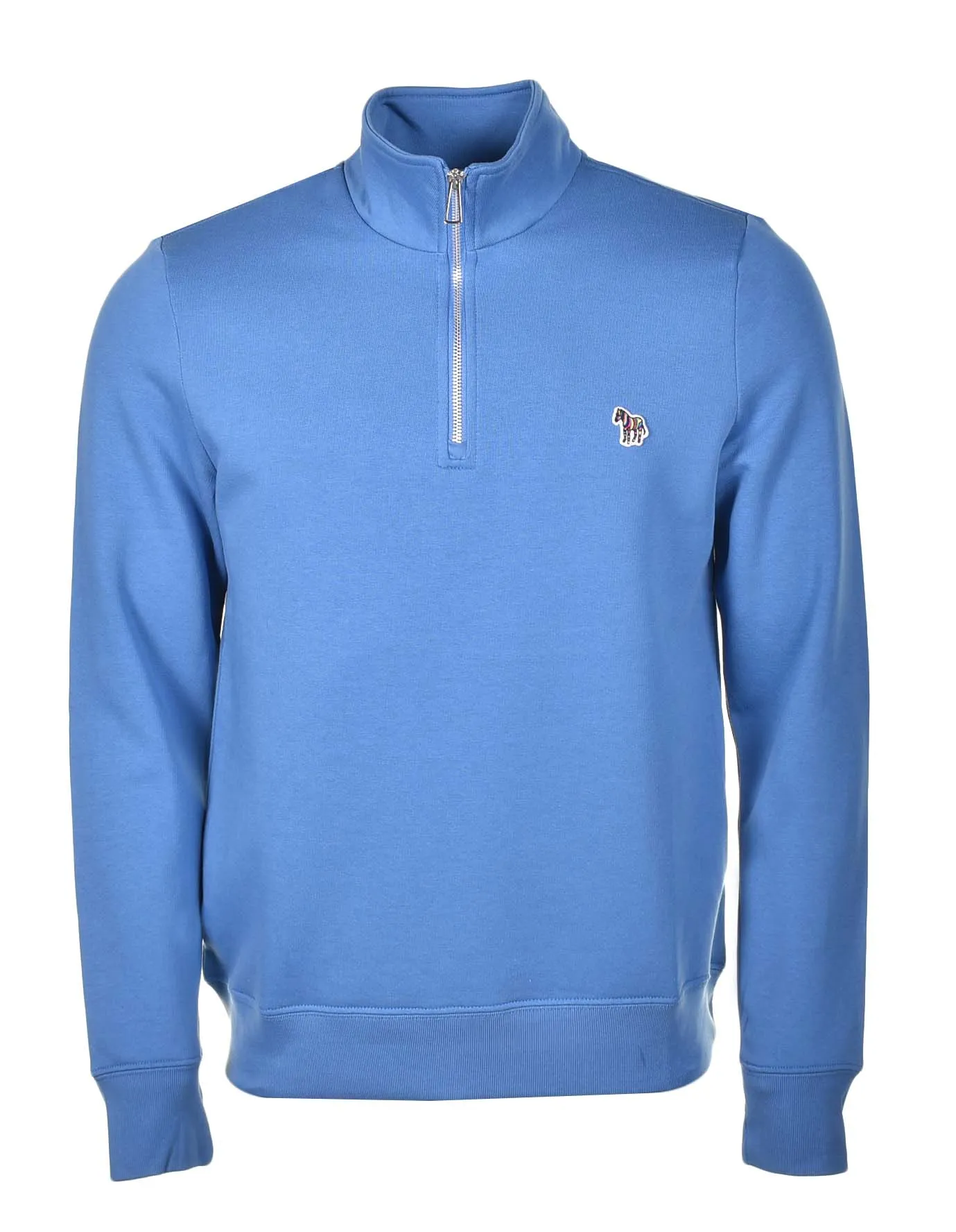 Zebra Half Zip Sweatshirt Greyish Blue sold by RAGAZZI