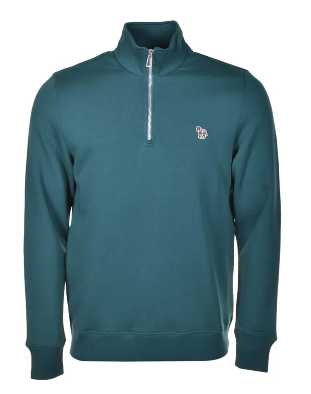 Zebra Half Zip Sweatshirt Inky Blue sold by RAGAZZI