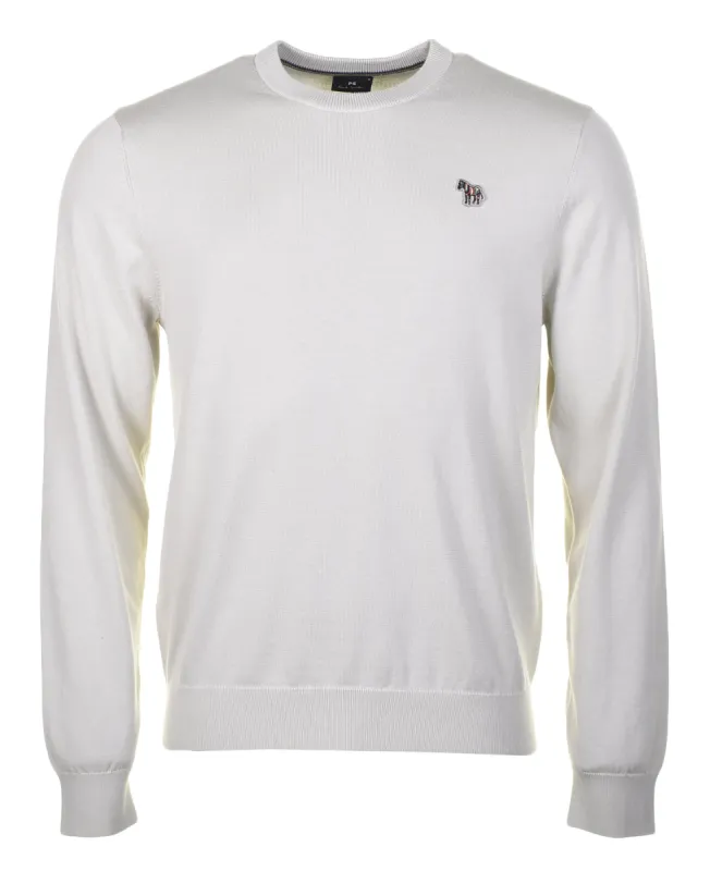 Knitted Zebra Crew Jumper Grey sold by RAGAZZI