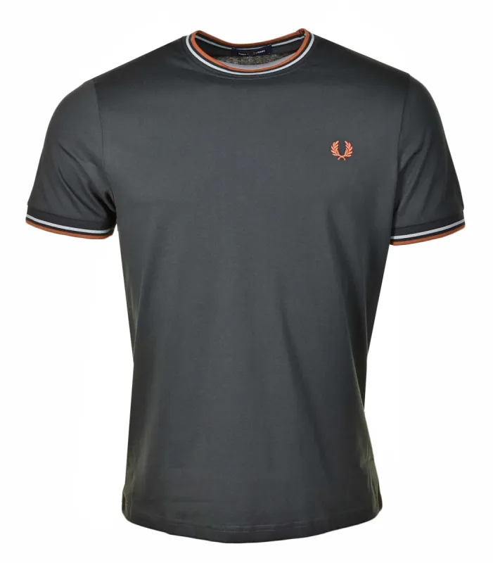 Twin Tipped T Shirt Night Green Silver Blue Marmalade sold by RAGAZZI