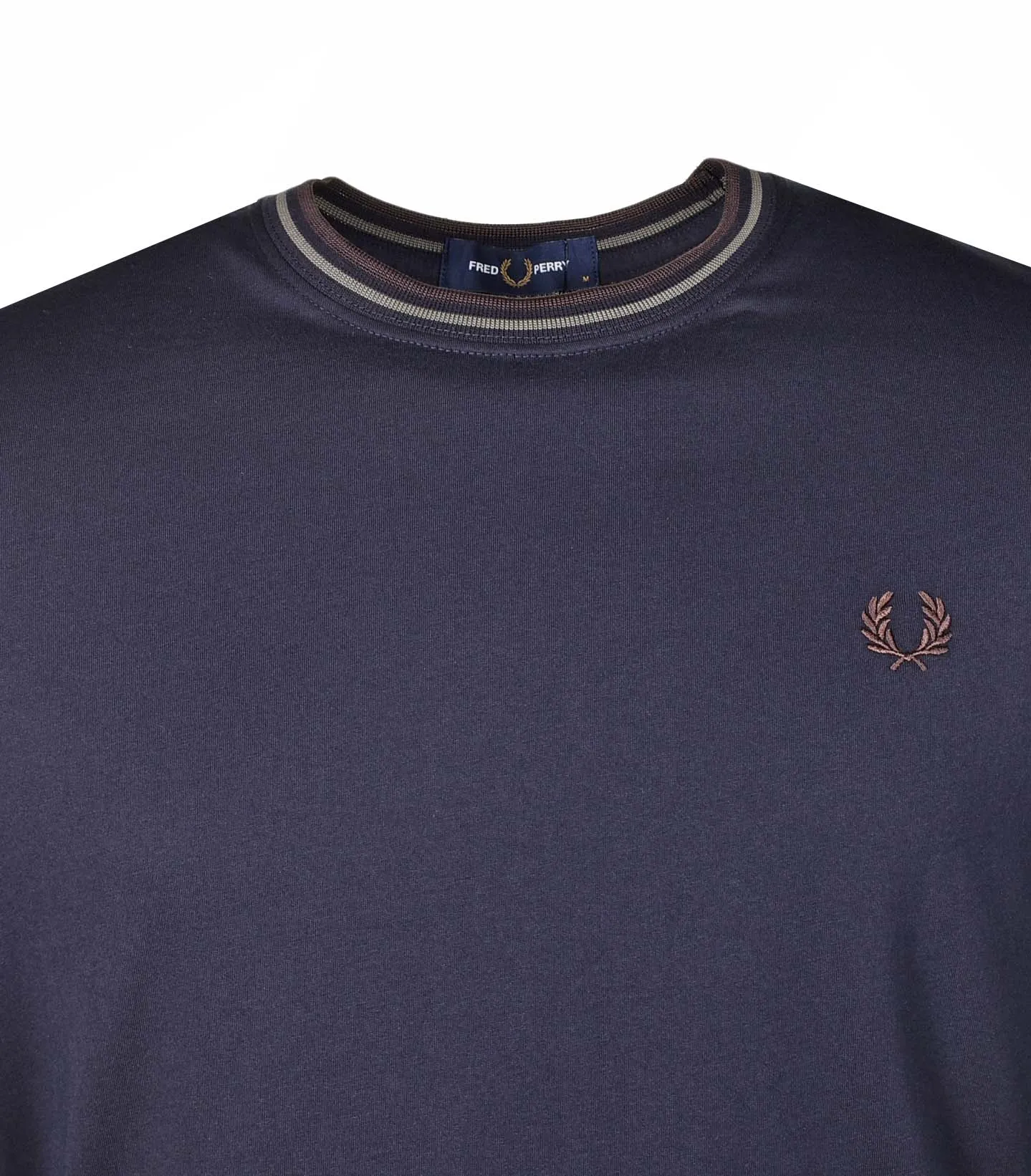 Twin Tipped T Shirt Navy Brick Laurel Green sold by RAGAZZI product image thumbnail 3