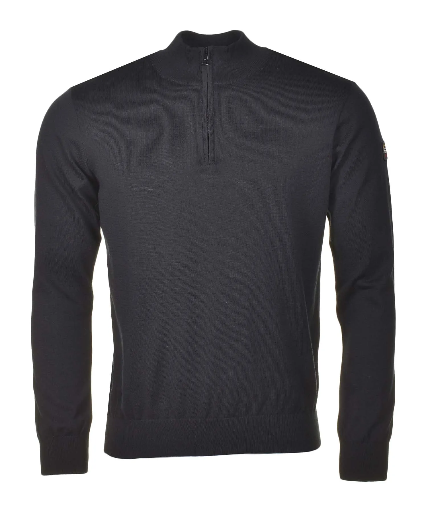 Cool Touch Merino Wool Half Zip Black sold by RAGAZZI