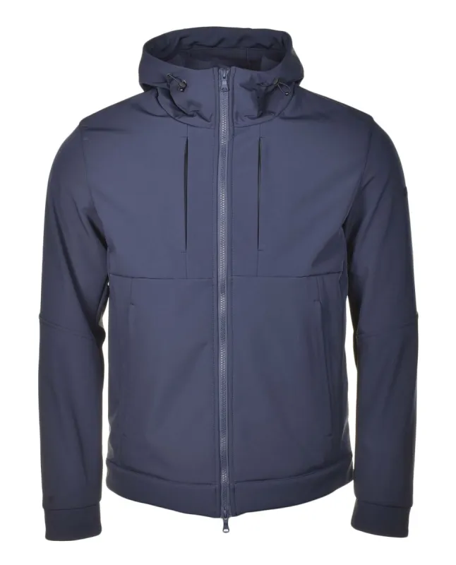Re-Shark Shell Hooded Jacket Navy sold by RAGAZZI