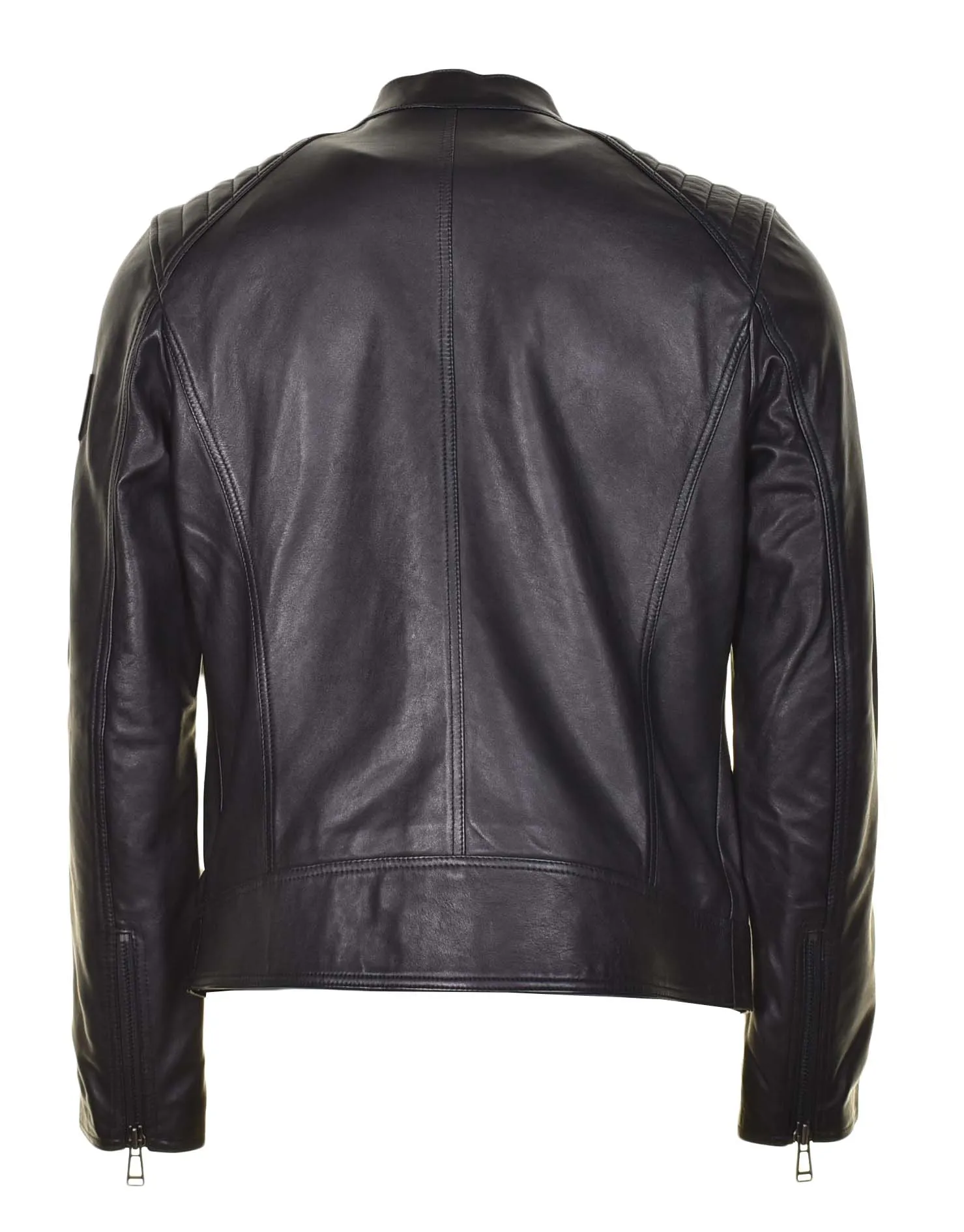 V Racer Leather Jacket Black sold by RAGAZZI product image thumbnail 2