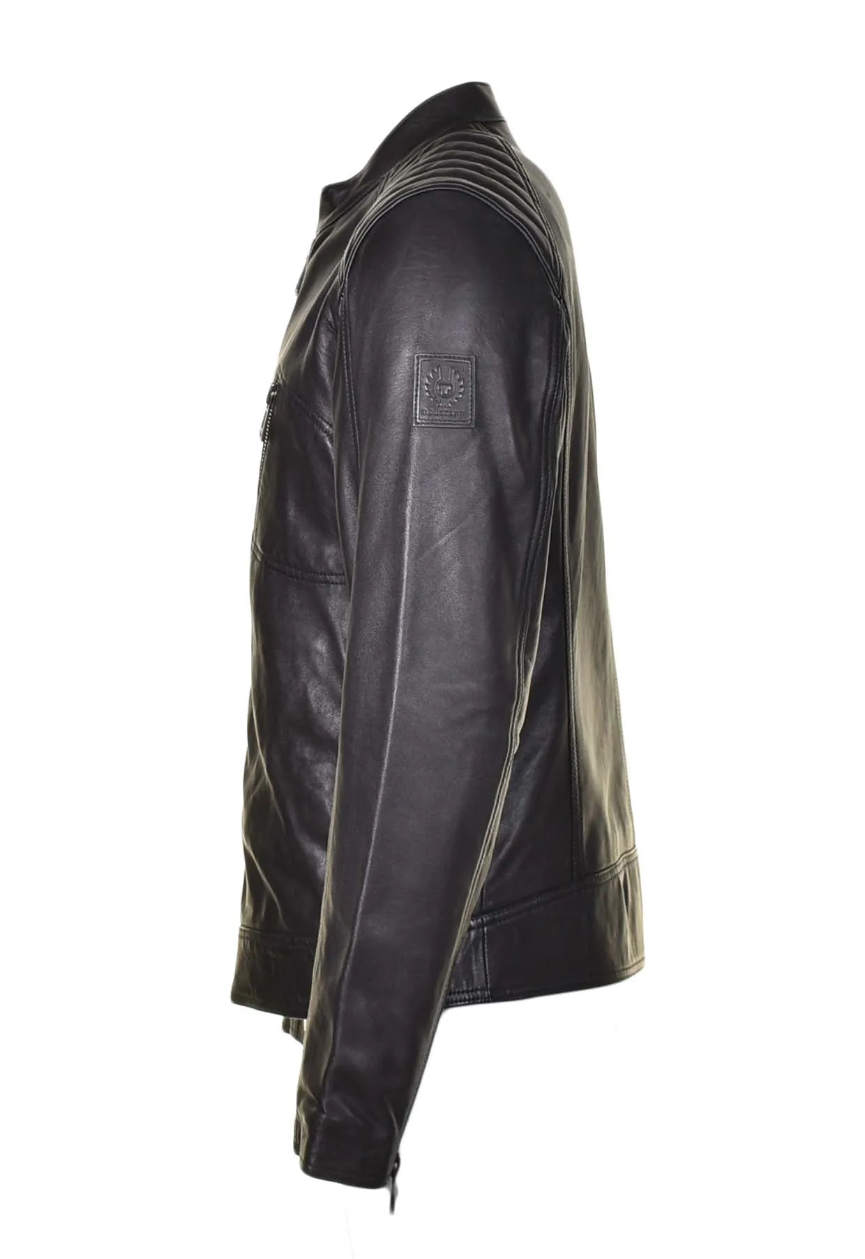V Racer Leather Jacket Black sold by RAGAZZI product image thumbnail 3