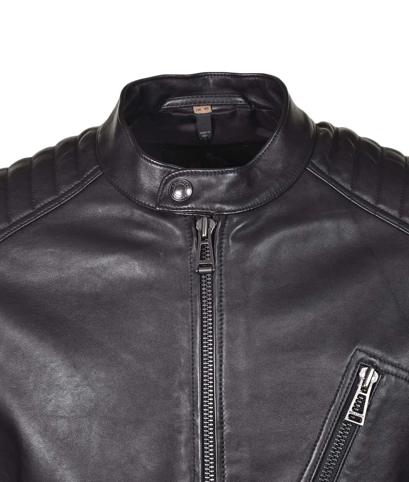 V Racer Leather Jacket Black sold by RAGAZZI product image thumbnail 4