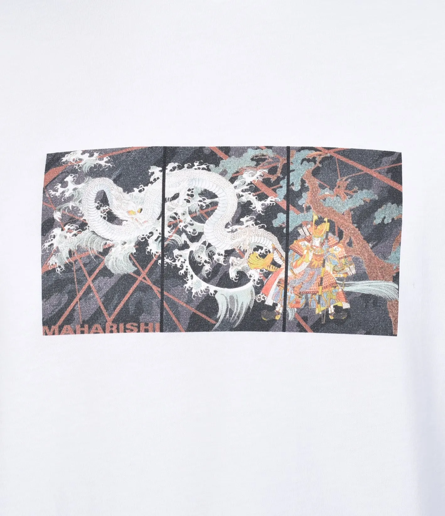 1011 Triptych Water Dragon T Shirt White sold by RAGAZZI product image thumbnail 3