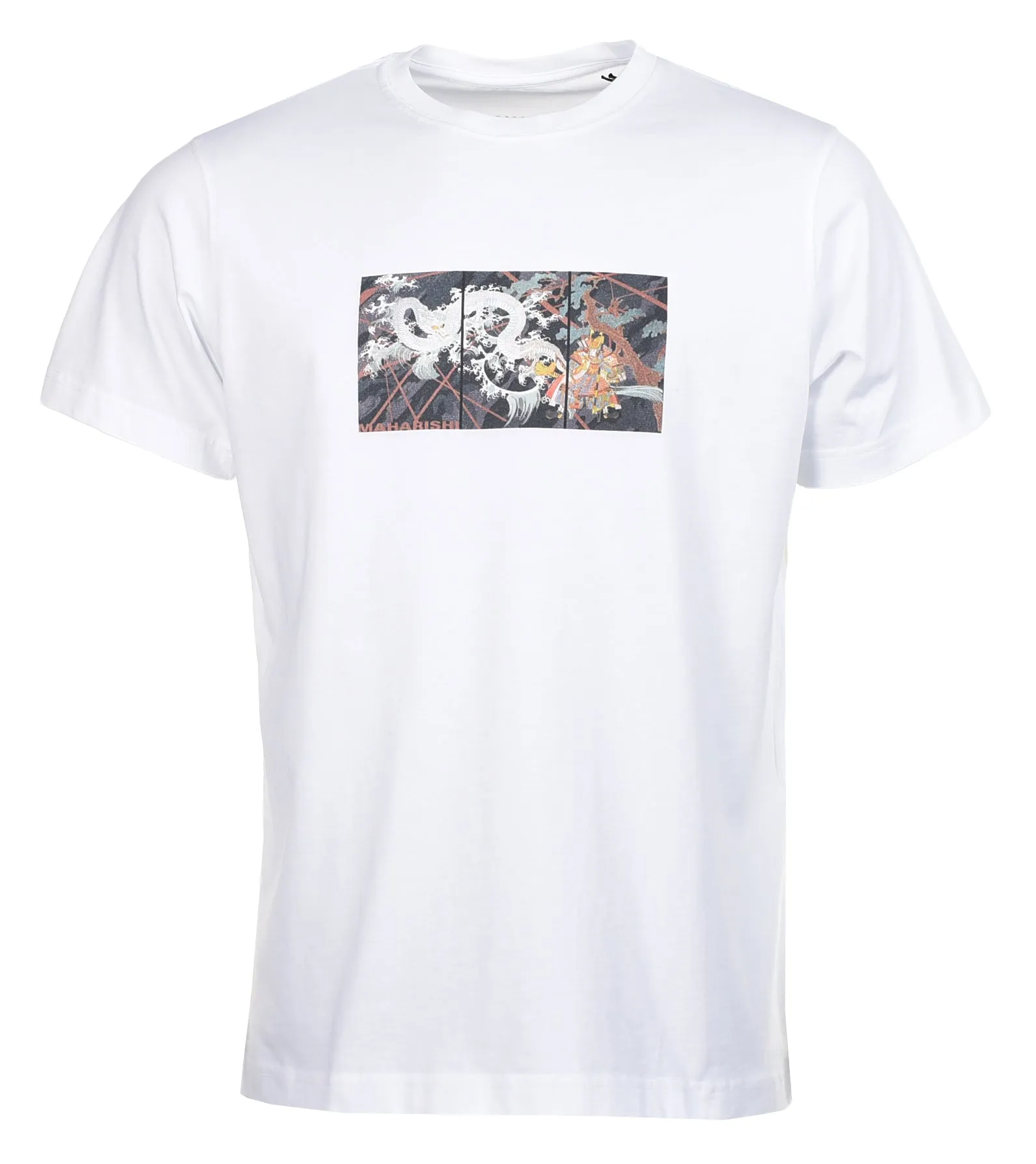 1011 Triptych Water Dragon T Shirt White sold by RAGAZZI